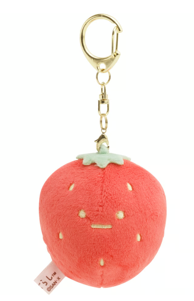 San-X Sumikko gurashi Plush Keychain Tokage Strawberry Dazaifu Limited Edition Sumikko gurashi Dou San-X Japan