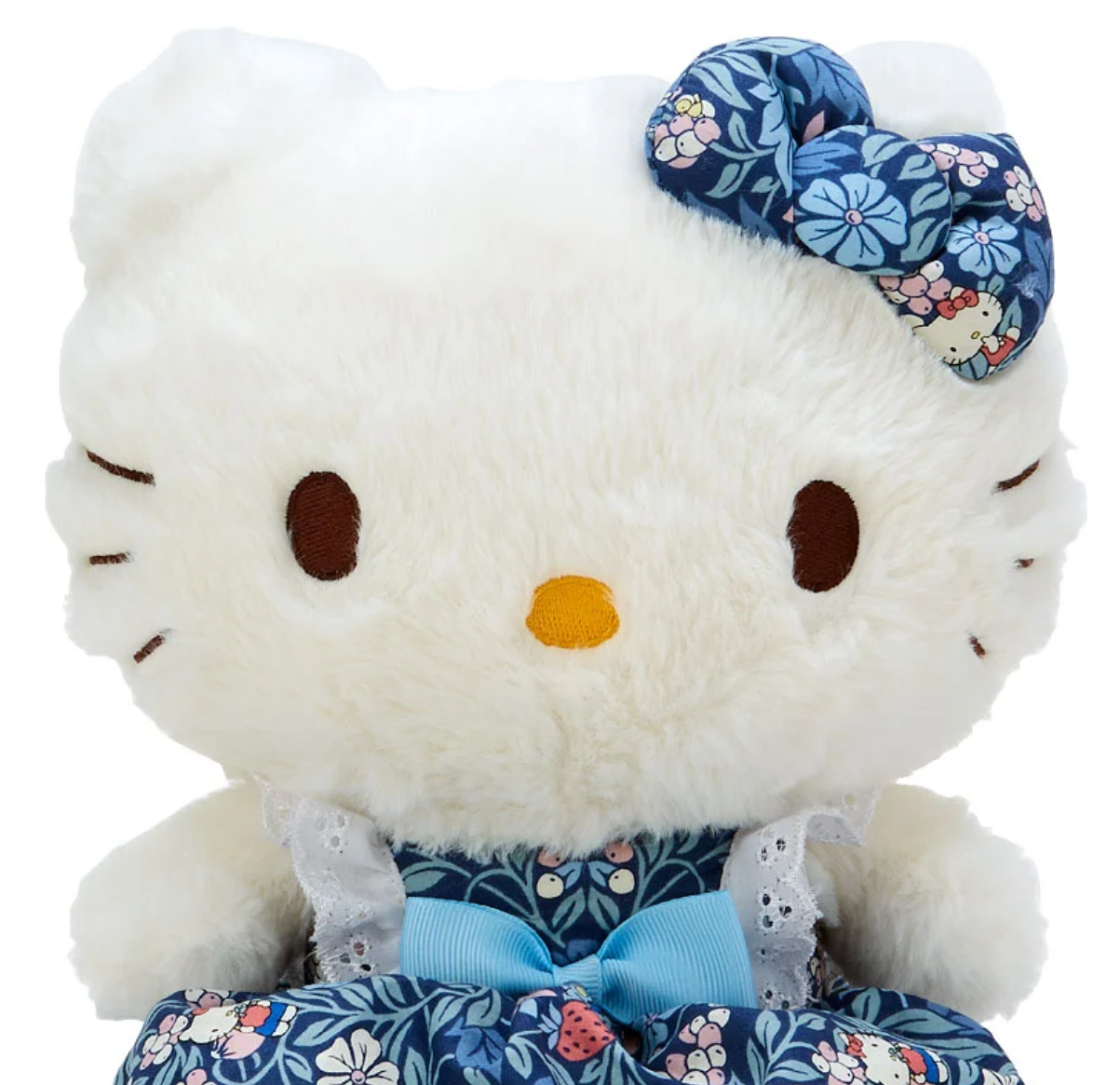 Sanrio Hello Kitty x Liberty Fabrics Collaboration Plush (BL) Height 24cm, approx, Sanrio Direct from Japan