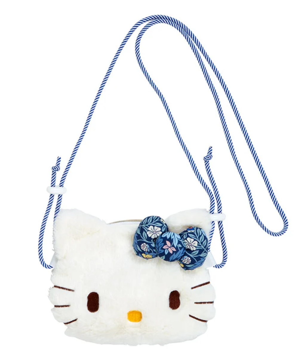 Sanrio Hello Kitty x Liberty Fabrics Collaboration Sling/ Crossbody/ Shoulder Bag (BL) Sanrio Direct from Japan