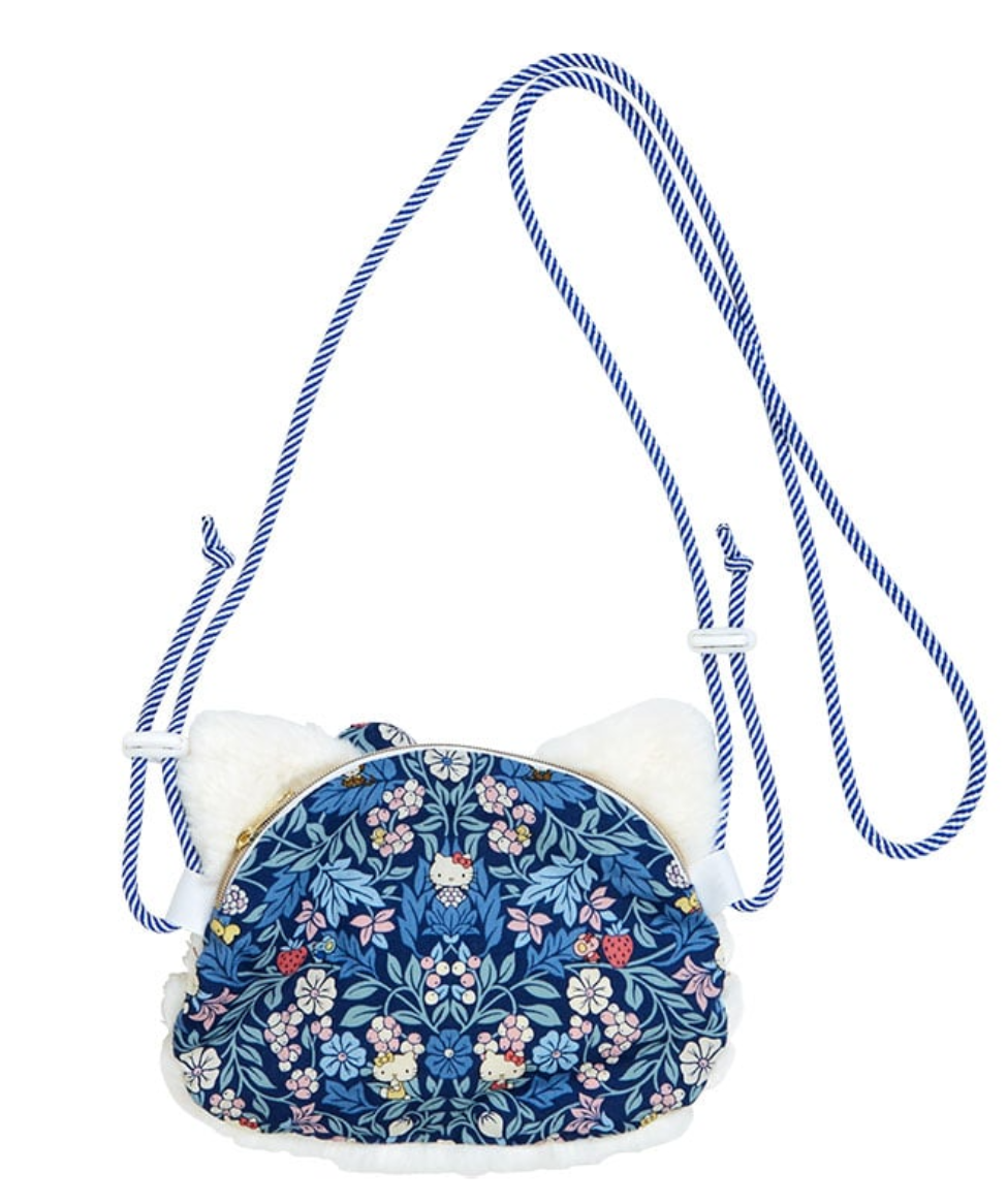 Sanrio Hello Kitty x Liberty Fabrics Collaboration Sling/ Crossbody/ Shoulder Bag (BL) Sanrio Direct from Japan