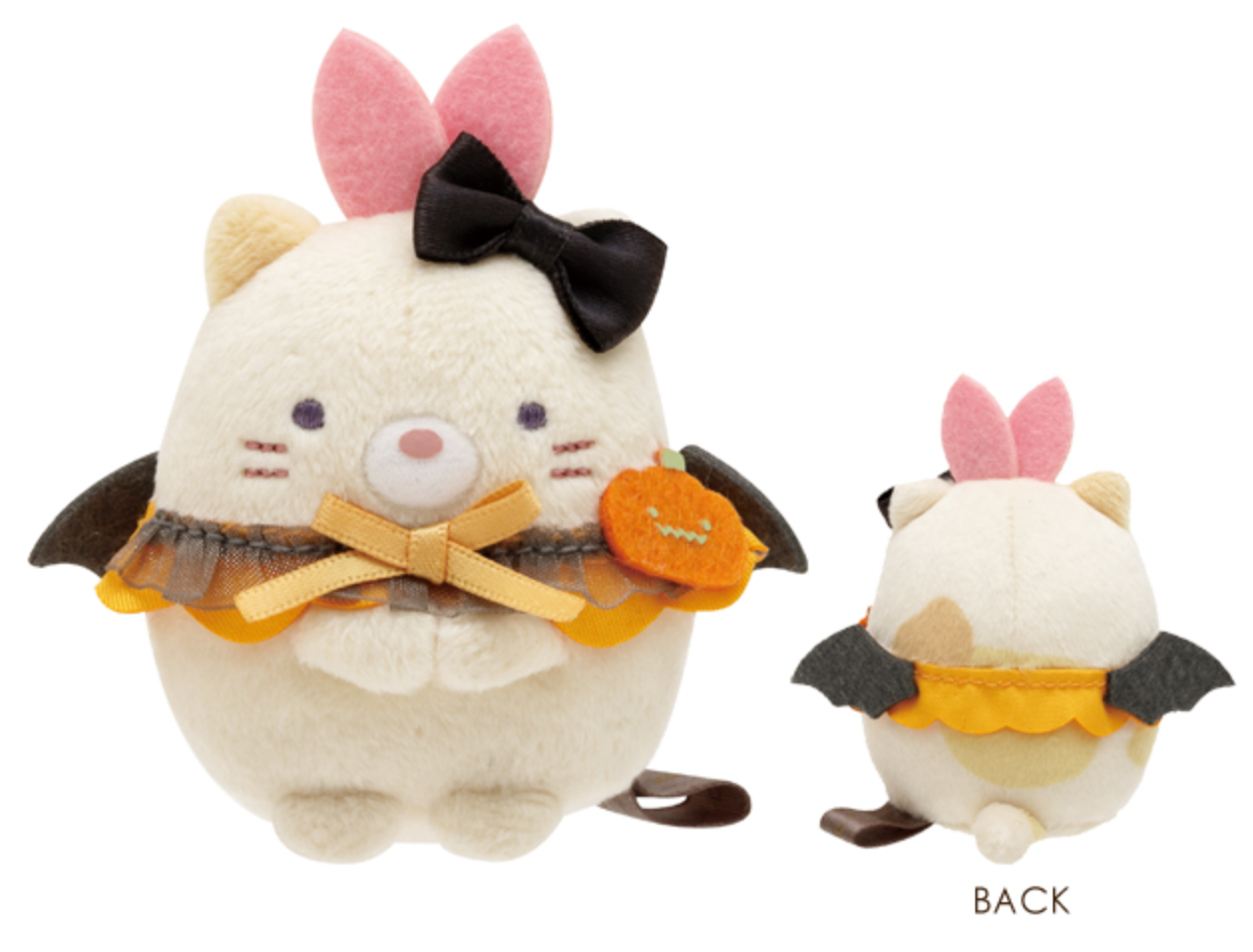 San-X Sumikko gurashi Agekko Akuma Halloween Tenori Plush Tonkatsu/ Neko/ Ebifurai no Shippo/ Ebiten no shippo/ Ajifurai no shippo/ Obake 2024 ver. San-X Japan
