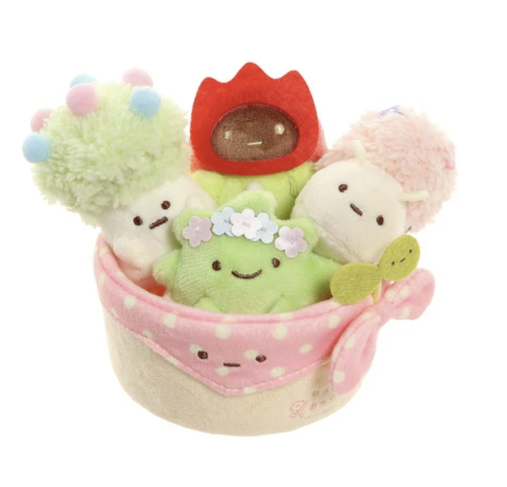 San-X Sumikko gurashi Flower Planter Plush Set from ' Minikko-to Asobo ' Theme San-X Japan