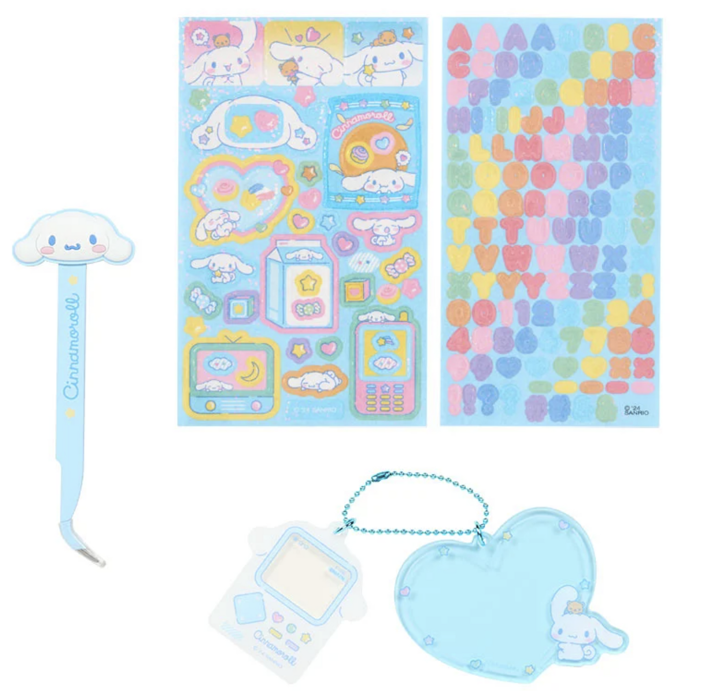 Sanrio Cinnamoroll Decorating Kit Pinset/ Sticker/ Charm Sanrio Japan