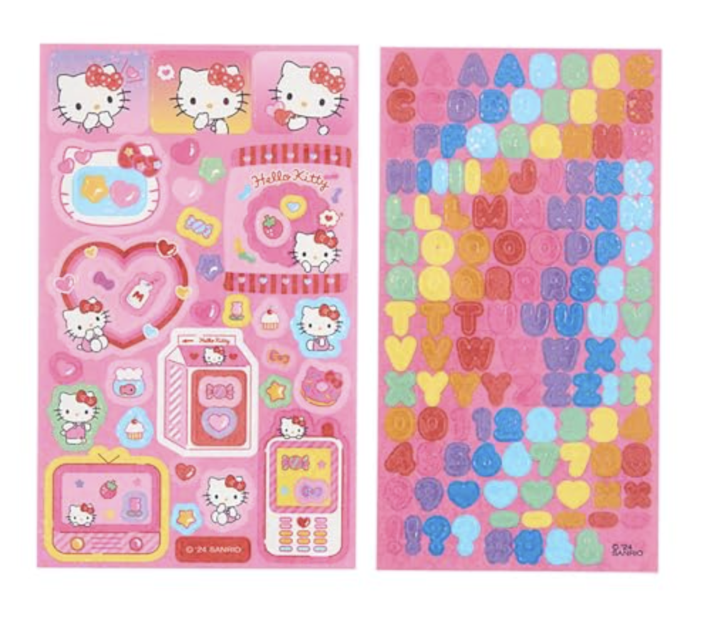 Sanrio Hello Kitty Decorating Kit Pinset/ Sticker/ Charm Sanrio Japan