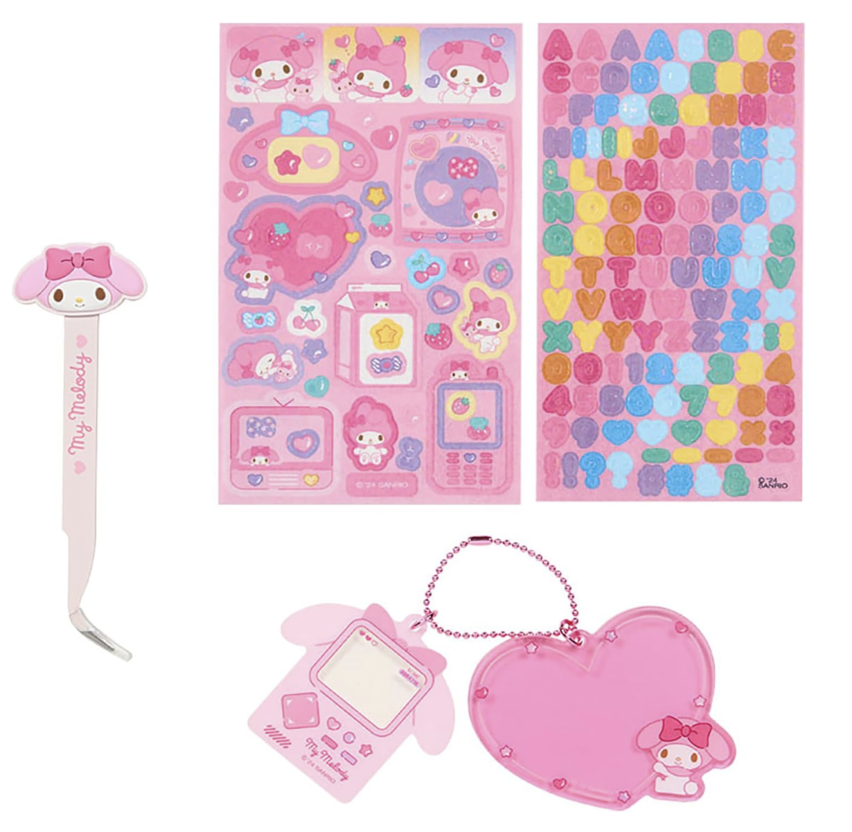 Sanrio My Melody Decorating Kit Pinset/ Sticker/ Charm Sanrio Japan
