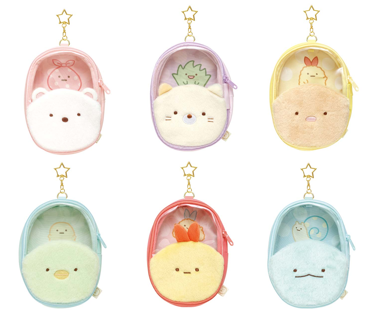 San-X Sumikko gurashi Plush Pouch with keychain From Love! Sumikko! Theme San-X Japan