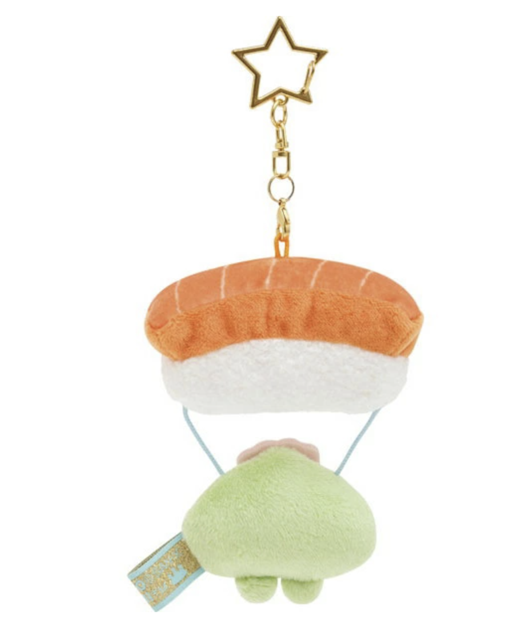 Sumikko gurashi Sushi Parachute Plush Keychain from Welcome to Food Kingdom! Theme San-X Japan