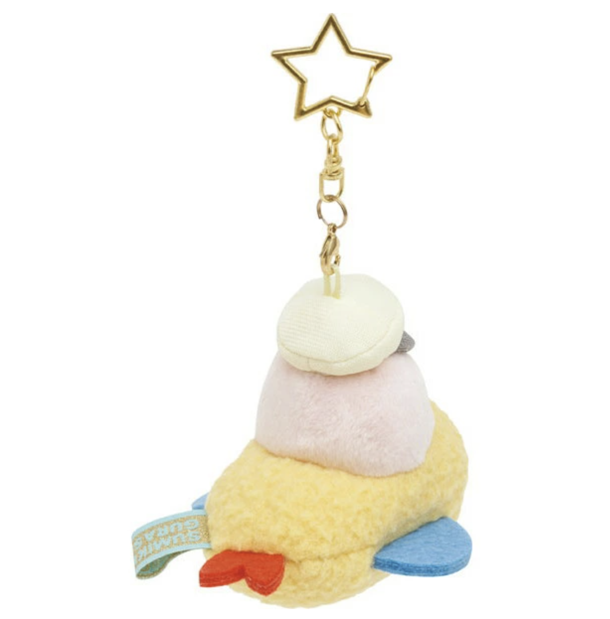 Sumikko gurashi Ebi Airplane Plush Keychain from Welcome to Food Kingdom! Theme San-X Japan