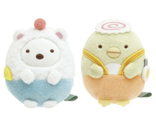 San-X Sumikko gurashi Tenori Plush Set of Ramen and Rice from Welcome to Food Kingdom! Theme San-X Japan