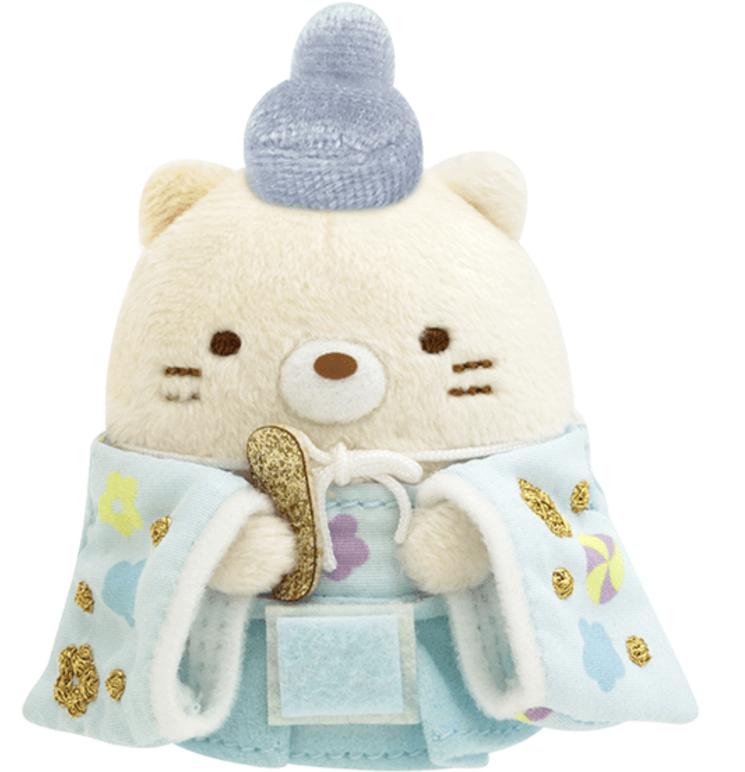 San-X Sumikko gurashi Tenor Plush Set of Sumikko Hinamatsuri Neko/ Tokage ver. limited edition San-X Japan