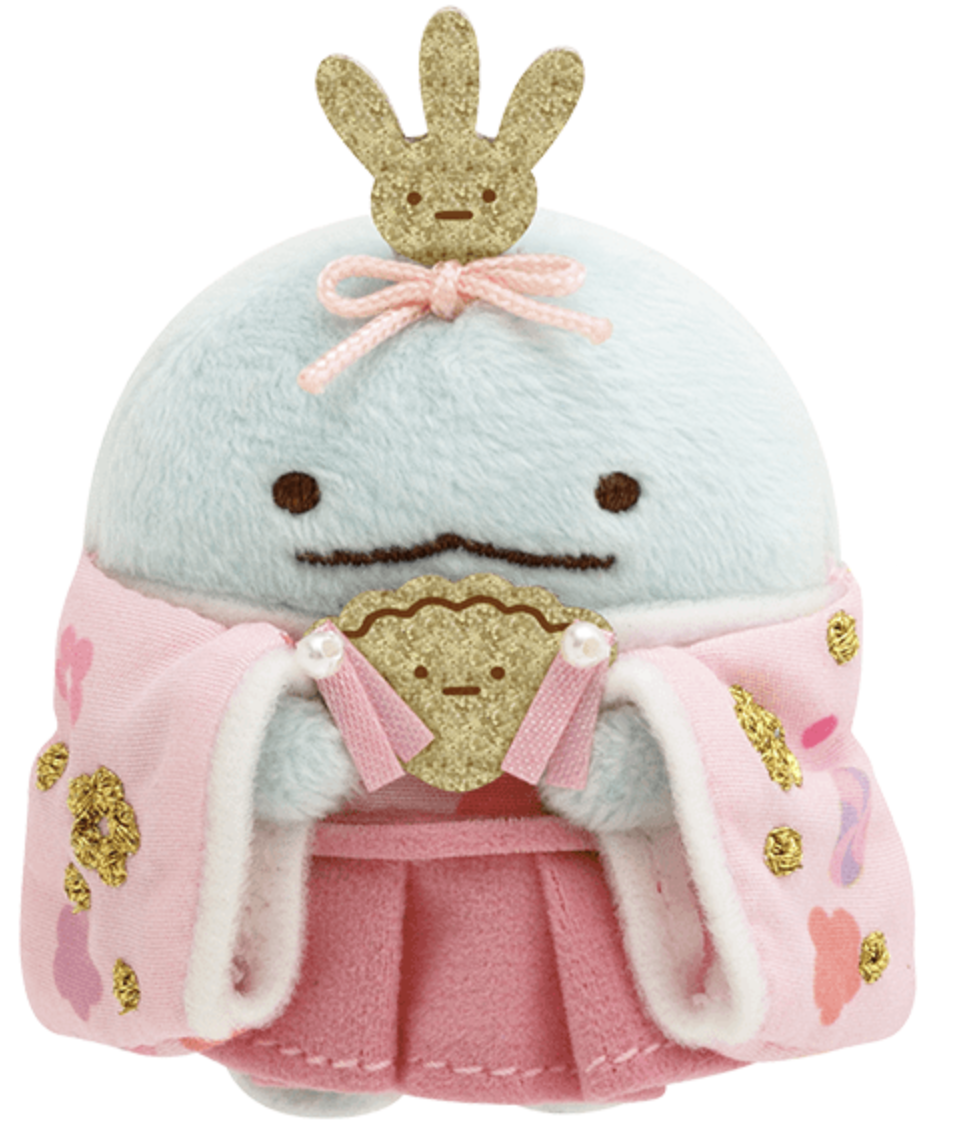 San-X Sumikko gurashi Tenor Plush Set of Sumikko Hinamatsuri Neko/ Tokage ver. limited edition San-X Japan