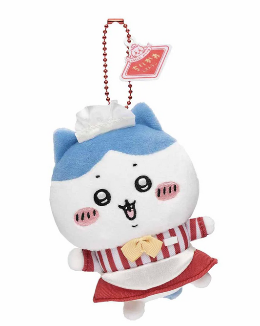 Chiikawa Hachiware Plush Keychain from 'Chiikawa Restaurant' Theme Direct from Japan