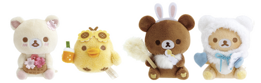 San-X Rilakkuma Tenori Plush Limited edition Rilakkuma/ Korilakkuma/ Kiiroitori/ Koguma from Stay with you always:) theme San-X Japan