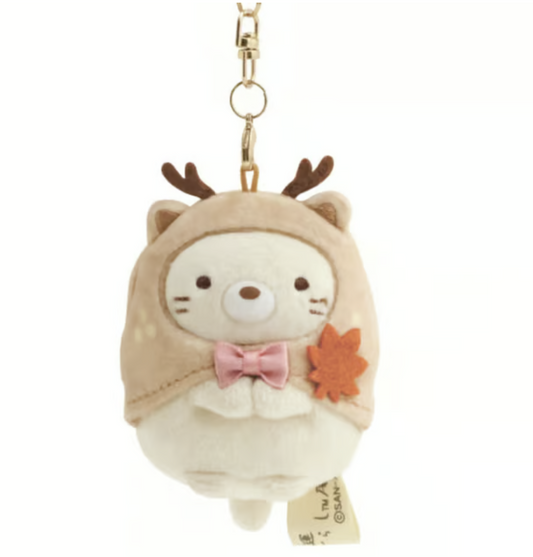 San-X Sumikko gurashi Neko Plush Keychain Miyajima Limited Edition from Sumikko gurashi dou Ginkaku-ji San-X Japan