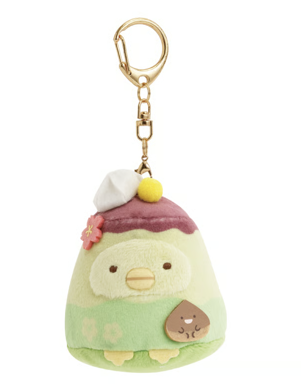 San-X Sumikko gurashi Penguin? Plush Keychain Wagashi theme Limited Edition Sumikko gurashi dou San-X Japan