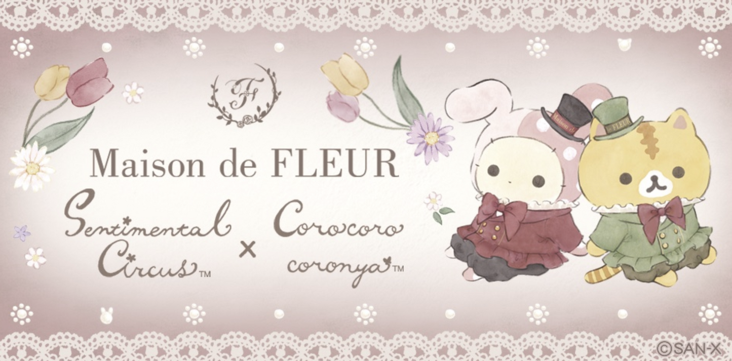 San-X Coro Coro Coronya Plush Limited Edition Collaborated with Maison de Fleur from San-X Japan