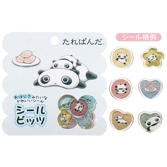 San-X Tarepanda Seal Bits Acrylic Flake stickers San-X Japan