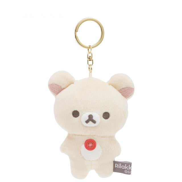 San-X Rilakkuma Plush Keychain  Rilakkuma/ Korilakkuma/ Kiiroitori/ Chairoi koguma from NEW BASIC RILAKKUMA Theme San-X Japan