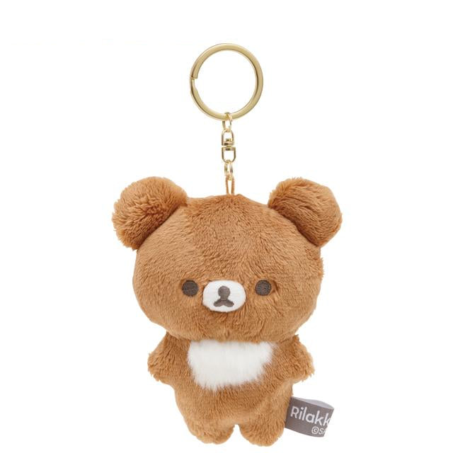 San-X Rilakkuma Plush Keychain  Rilakkuma/ Korilakkuma/ Kiiroitori/ Chairoi koguma from NEW BASIC RILAKKUMA Theme San-X Japan