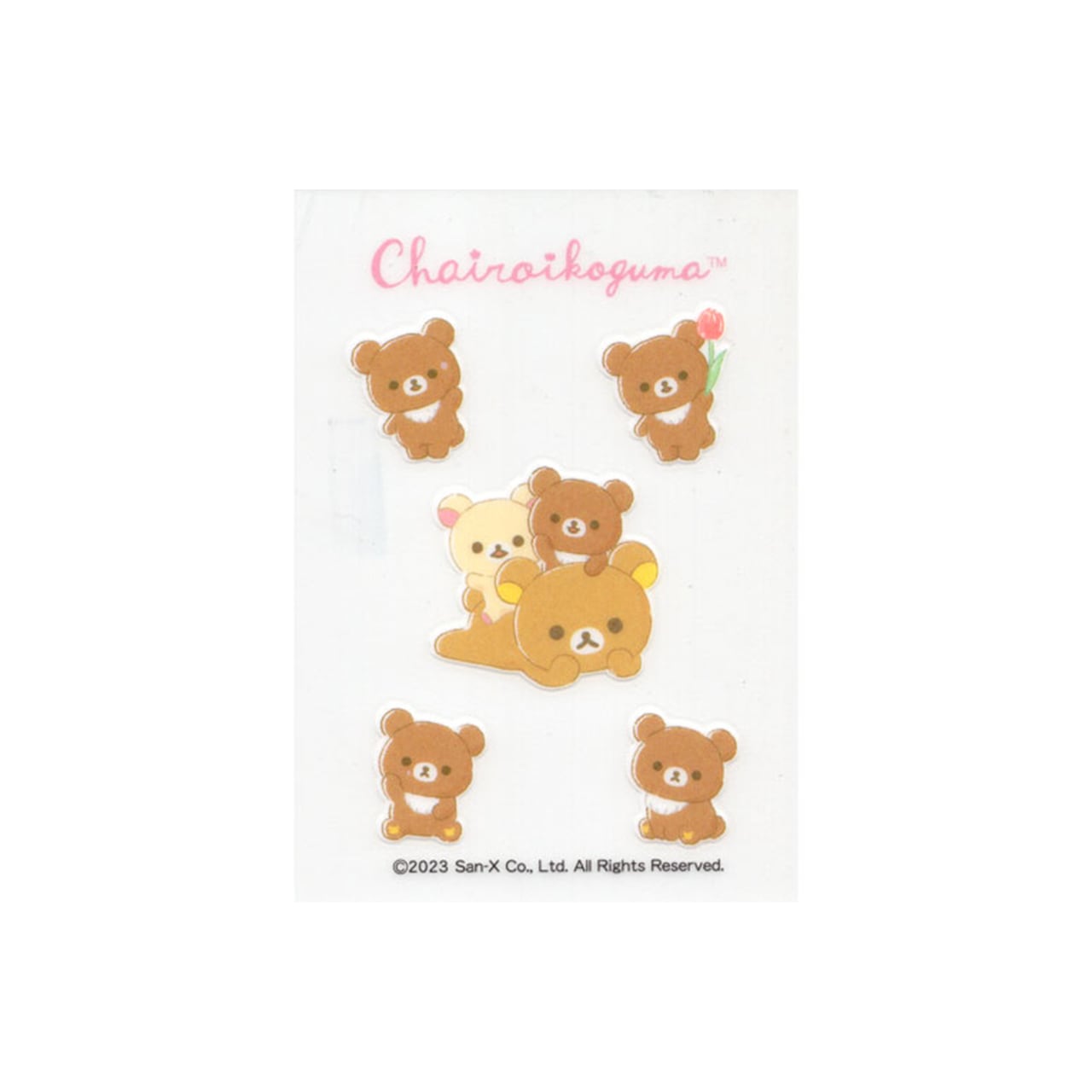 San-X Rilakkuma Transfer Sticker 'irodo' for fabric and leather material San-X Japan