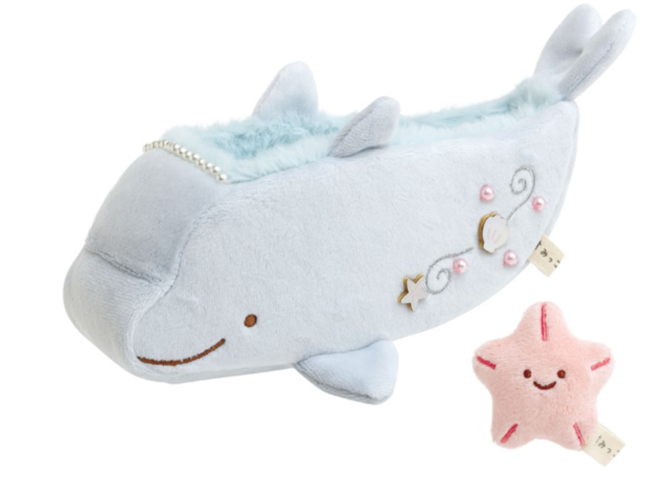 San-X Sumikko gurashi Plush set of Dolphin and Tenori Starfish from 'Umikko Laguun' theme San-X Japan