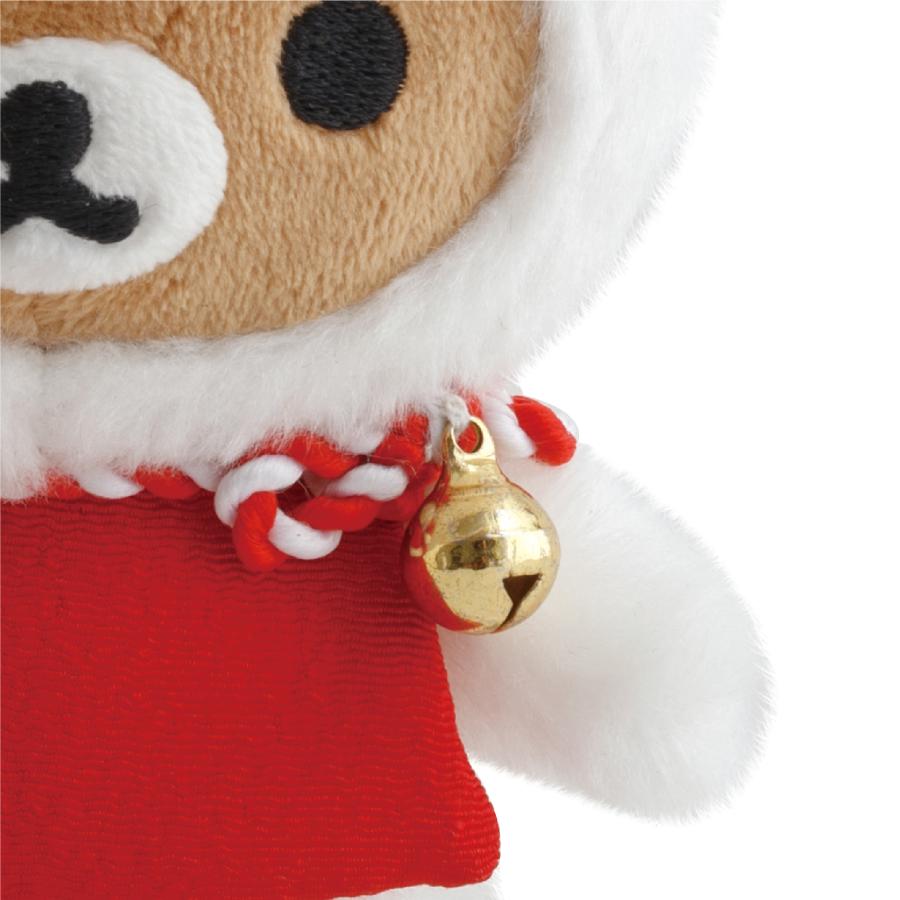 San-X Rilakkuma Rilakkuma Plush Keychain White Fox cosutume Kyoto Limited Edition San-X Japan