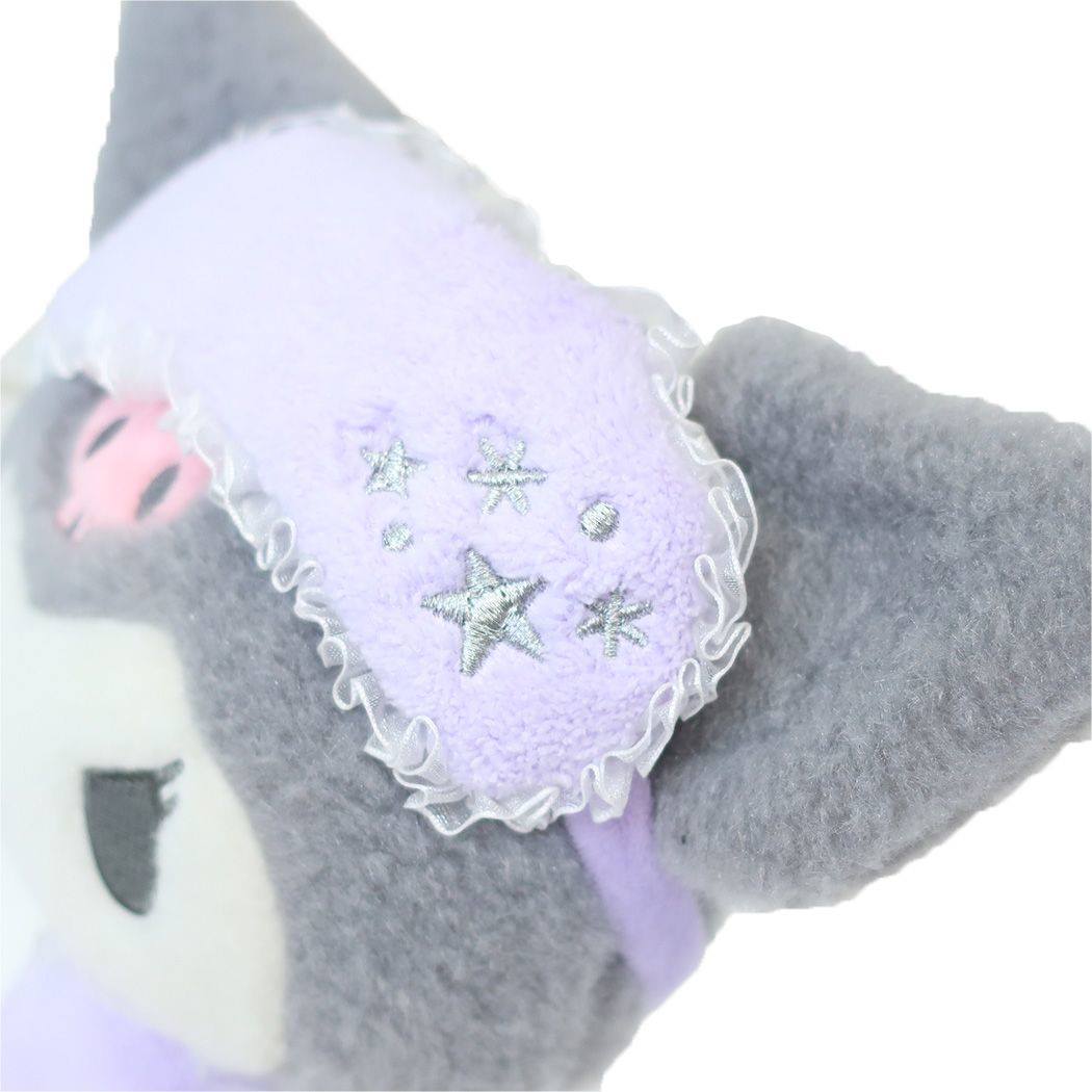 Sanrio Plush Keychain Kuromi from 'Ouchi-de Pajamas!' theme Sanrio Japan