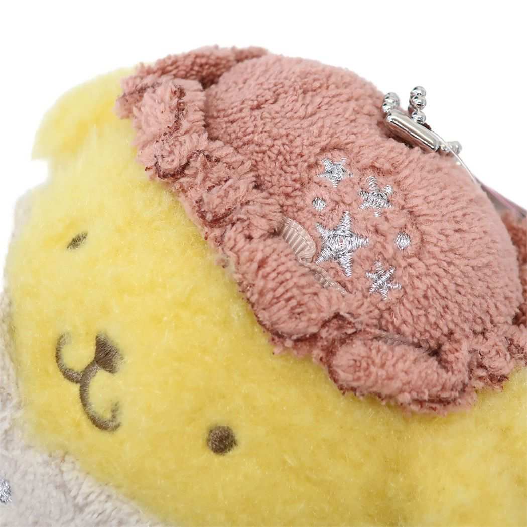 Sanrio Plush Keychain Pom Pom Purin from 'Ouchi-de Pajamas!' theme Height 13cm approx Sanrio Japan