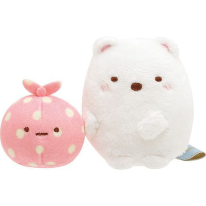 San-X Sumikko gurashi Shirokuma & Furoshiki Tenori Plush Ouchi de Cafe Shirokuma cafe theme from San-X Japan