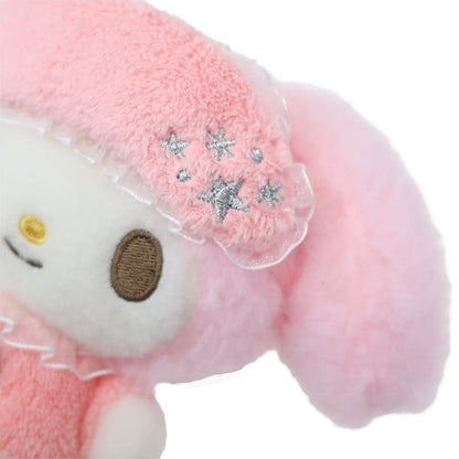 Sanrio Plush Keychain Kuromi from 'Ouchi-de Pajamas!' theme Height 13cm approx Sanrio Japan