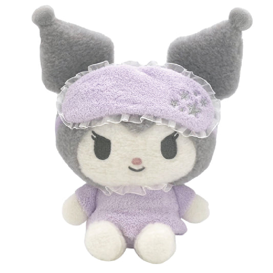 Sanrio Plush Kuromi from 'Ouchi-de Pajamas!' theme Height 24cm approx Sanrio Japan