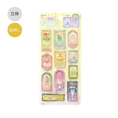 Kyururun 3D Sticker Cafe Ala Mode Stained Glass Vol.1 from BGM