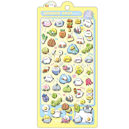 Bonbon Drop Sticker Piyo Piyo Bonbon (Birds) 3D Epoxy Resin Sticker