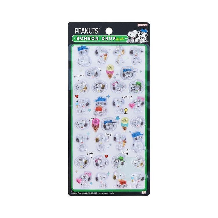 Bonbon Drop Sticker Peanuts Snoopy D 3D Epoxy Resin Sticker