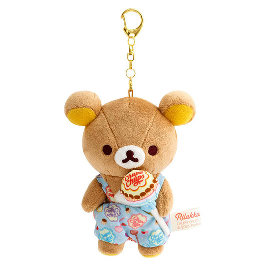 San-X Rilakkuma Rilakkuma Plush Keychain Rilakkuma x Chupa Chups collaboration Theme