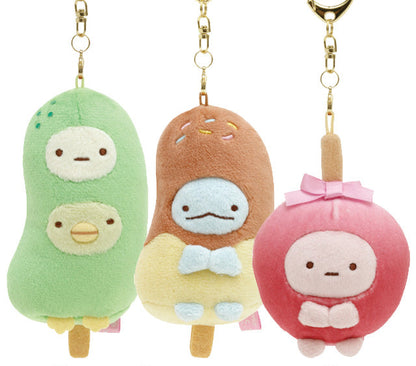 San-X Sumikko guarshi Plush Keychain Tapioca/ Penguin/ Tokage from 'Sumikko Ennichi Summer Festival!' San-X Japan