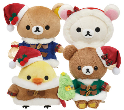 San-X Rilakkuma Plush Christmas Holiday Theme 🎄Rilakkuma, Korilakkuma, Kiiroitori and Chairoi koguma 2023 San-X Japan