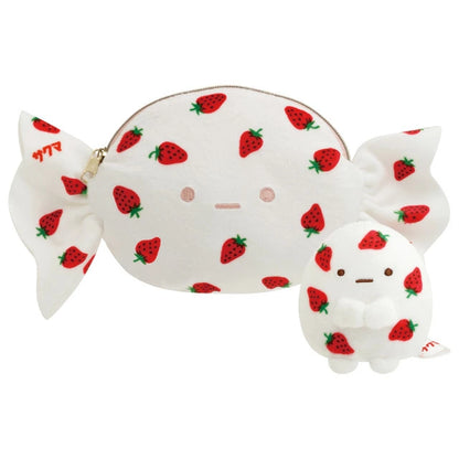 San-X Sumikko gurashi Tenori Plush Set Ichigo Milk Candy Theme from San-X Japan