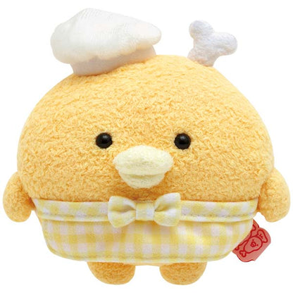 San-X Chickip Dancers Plush Hone Chicken (Chef) Height 125mm approx from 'Nori Nori Chickp Restaurant' theme San-X Japan