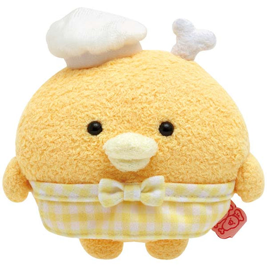 San-X Chickip Dancers Plush Hone Chicken (Chef) Height 125mm approx from 'Nori Nori Chickp Restaurant' theme San-X Japan