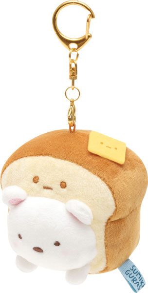 Sumikko gurashi Shirokuma Shirokuma Bread Plush Keychain Sumikko Bread-Making Class theme from San-X Japan