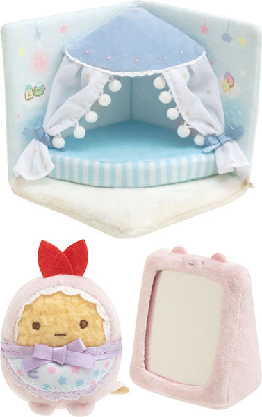 Sumikko gurashi Baby Room Tenori Ebifurai no shippo & Bear Mirror from San-X Japan
