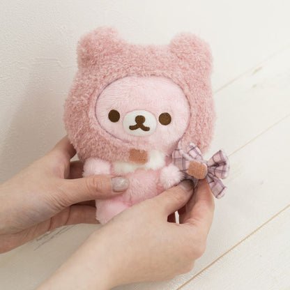 San-X Rilakkuma Sakura-no Korisu (Pink Squirrel) Plush from Chairoi koguma's Gyutto Nuigurumi Theme San-X Japan