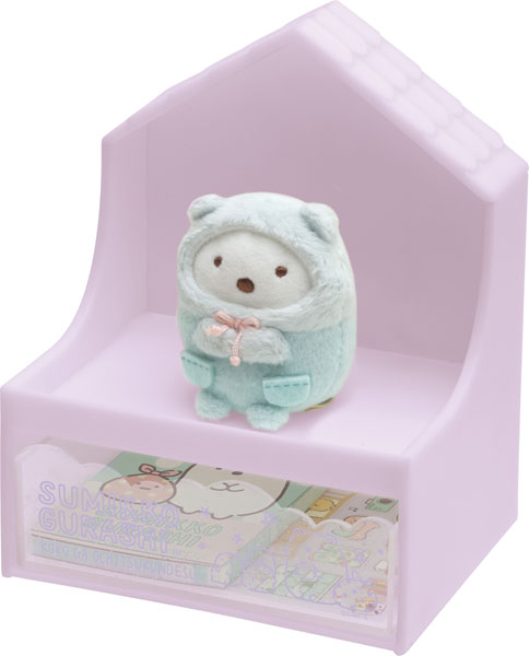 San-X Sumikko gurashi Shirokuma Tenori plush Gift set of House Drawer, Mini Memo and Mini Sticker from San-X Japan