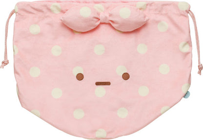 Sumikko gurashi Furoshiki Large Plush Drawstring Bag For Storage from San-X Japan