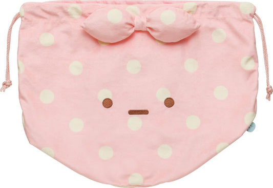 Sumikko gurashi Furoshiki Large Plush Drawstring Bag For Storage from San-X Japan