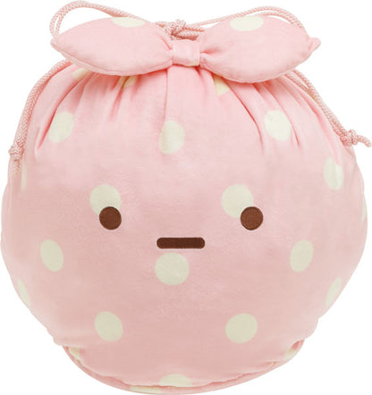 Sumikko gurashi Furoshiki Large Plush Drawstring Bag For Storage from San-X Japan