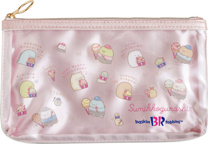 San-X Sumikko gurashi Clear Pencil Case Sumikko Baskin Robbins theme from San-X Japan