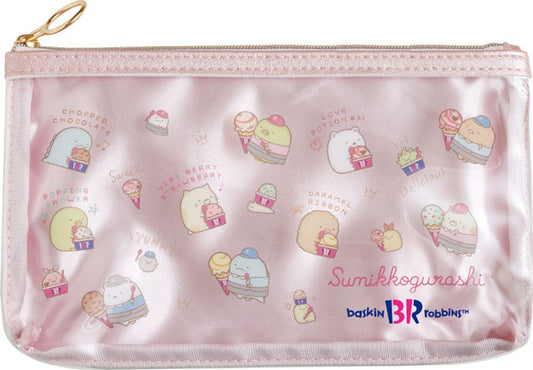 San-X Sumikko gurashi Clear Pencil Case Sumikko Baskin Robbins theme from San-X Japan