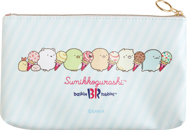 San-X Sumikko gurashi Clear Pencil Case Sumikko Baskin Robbins theme from San-X Japan